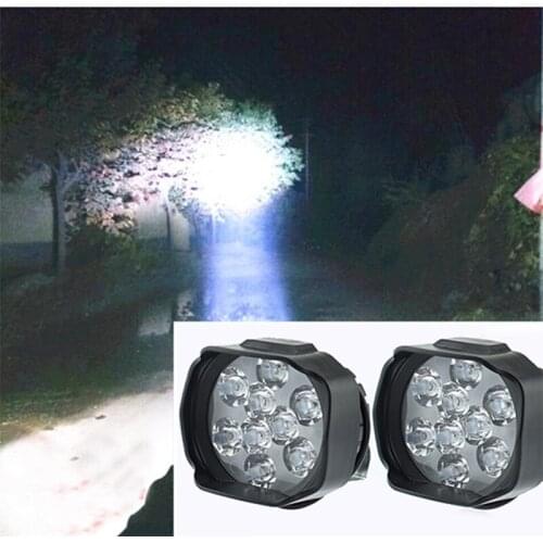 Motorcycle Led Headlight 12V 15w auxiliary working lamp 6500K White super bright Spotlights Motorbike fog lights Moto Headlamp