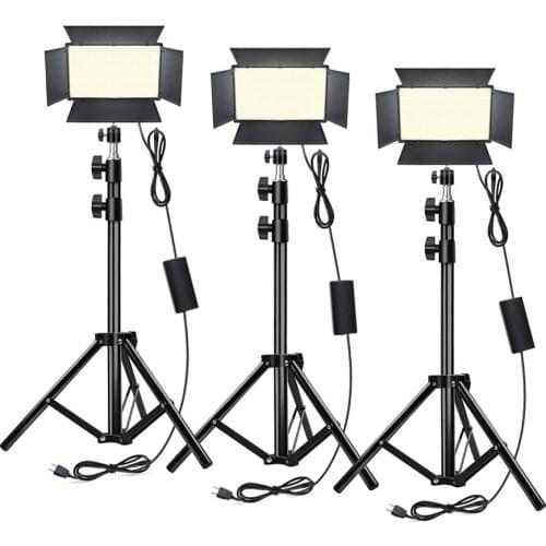 LED-800 Professional On-Camera Photo and Video LED Light Kit Bi-Color High CRI For Commercial Indoor Photogtaphy Fancy with Gift