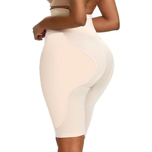 High-waisted Abdomen Plump Buttocks And Hips Plus Sponge Pads Postpartum Body Shaping Pants Close-fitting Buttock Briefs