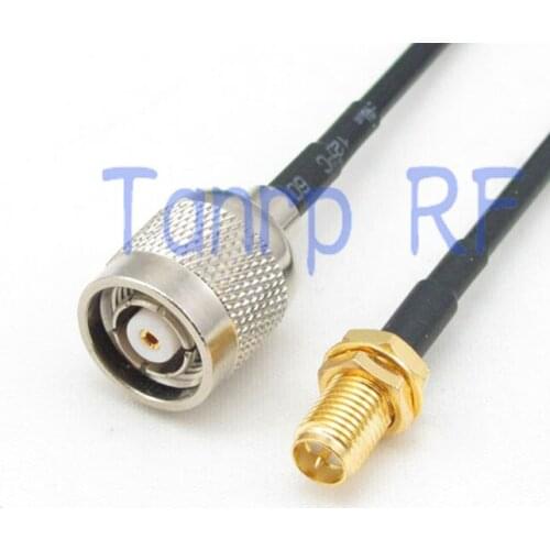 10pcs 6in RP-TNC male plug to RP-SMA female jack RF connector adapter 15CM Pigtail coaxial jumper cable RG174 extension cord