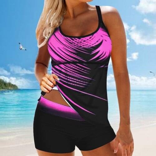 2021 Sexy High Waist Swimsuits Women Push Up Beach Bikini Female Plus Size Print Swimwear Bather Swimming Bathing Suit