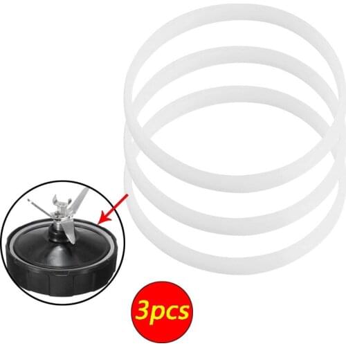 3Pcs Ninja 1000W Made quality rubber Rubber Gasket Sealing White O Ring Blender Gasket Replacement Parts for Nutri Ninja Blender
