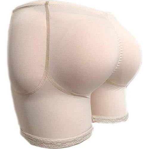 4PS Women Butt Lifter Padded Butt Enhancer Control Underwear Removable Fake Butt Panty Ajusen Shaper Bodysuit