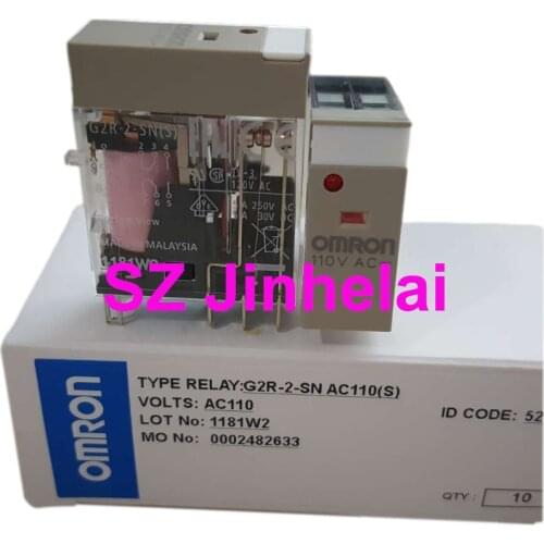 Authentic original G2R-2-SN(S) 110VAC OMRON Intermediate relay G2R-2-SN AC110(S) 2 on 2 off