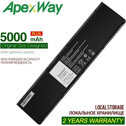 ApexWay 7.4v/5000mAh New Laptop Battery For DELL Latitude 0G95J5 5K1GW E7420 E7440 E7450 3RNFD V8XN3 G95J5 34GKR 0909H5