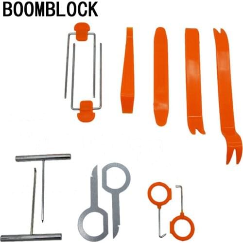 BOOMBLOCK 12pcs/set Car Styling Panel Removal Install Tools For Bmw E46 E39 Audi A3 A6 C5 A4 B6 Mercedes W203 W211 Mini Cooper