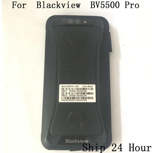 Blackview BV5500 Pro Used Protective Battery Case Cover Back Shell + Camera Glass Lens+Interface Rubber Stopper