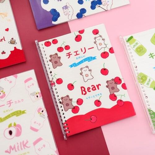 MINKYS Kawaii A5 B5 Binder Sprial Notebook Journals Planner Storage Cover Design 2021 Diary Agenda Refillable School Stationery