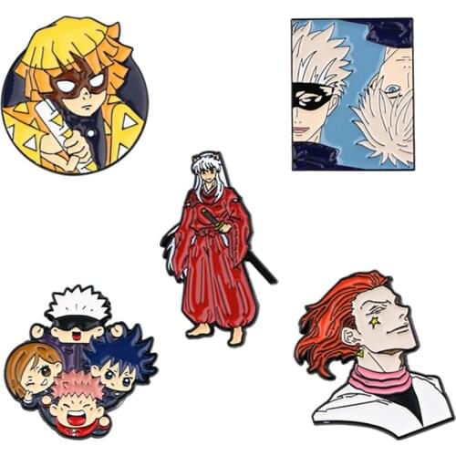 YA320 Animal Cartoon Brooches Game Enamel Pins For Kids Birthday Gift Lapel Pin Bag Pins Hat Badge Brooch