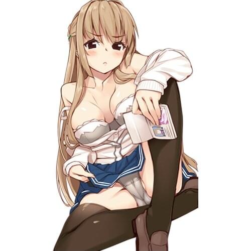 Boutique Enchanting Girl Sexy Tempting Ginshari Car Sticker Vinyl Excellent Design Waterproof Decoration Accessories KK13*8cm