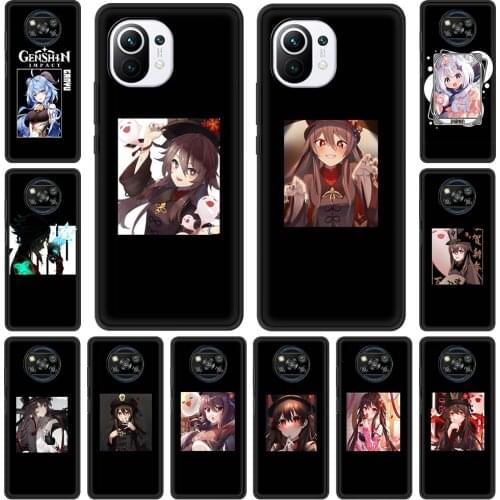 Hu Tao Genshin Impact Ganyu Phone Case for Xiaomi Mi Poco X3 NFC 11 Soft Silicone Back Cover For Poco M3 Mobile Bag Funda Shell