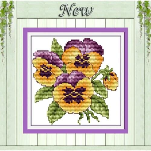 The flower of happiness love Decor painting counted printed on canvas DMC 11CT 14CT kits Cross Stitch embroidery needlework Sets