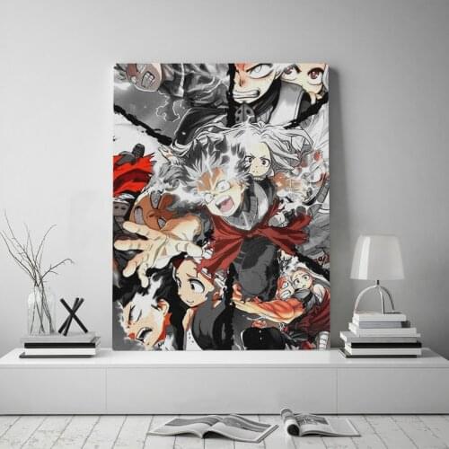 Deku one for all 100 eri anime canvas painting decor wall art pictures bedroom study home living room decoration prints poster