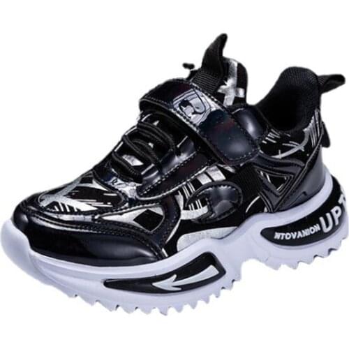 Spring and Autumn New Kids Shoes Boys Leather Waterproof Sneaker Child Autumn Casual Running Shoes Temperament Baby