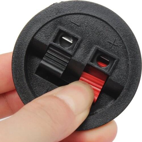 2 Way Speaker Box Binding Post Terminal Cup Round Spring Clip Post Round Cup Spring Clip