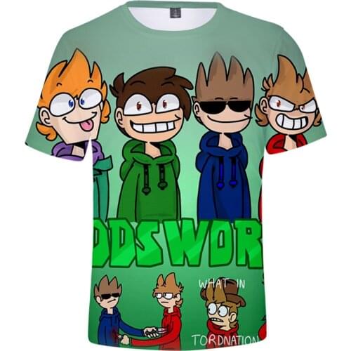 Eddsworld 3D Prints T-shirts Women Men Fashion Summer Short Sleeve Tshirts Hot Sale Casual Streetwear Clothes