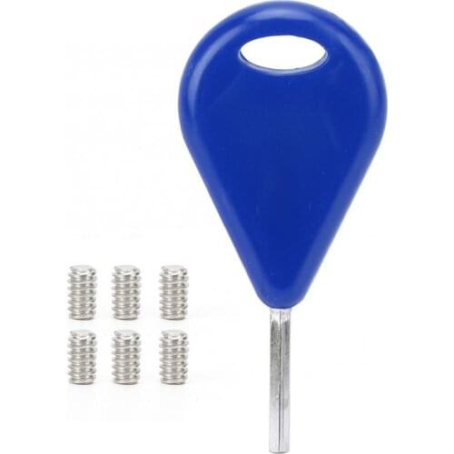 Surfing Fin Key + 6pcs Screws Set Surfboard Tail Fins Key Surfboard Accessories for FCS Fins Surfing Equipment