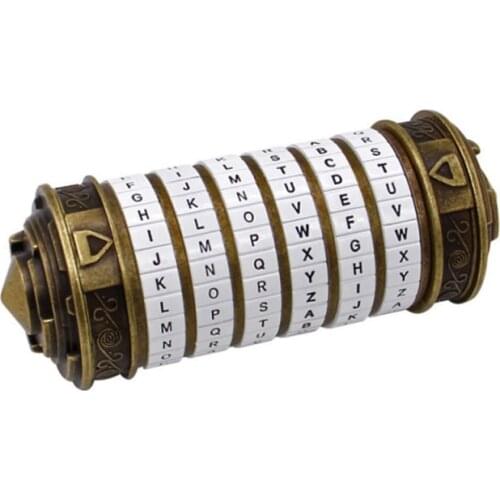 Creative Davinci Letter Password Lock Valentine Gift Da Vinci Intellectual Style Code Lock Creative Personal Retro Birthday Gift