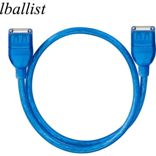 Lballist USB 2.0 Type A Female to Female Extension Cable Dual Shielded (Foil+Braided) 50cm