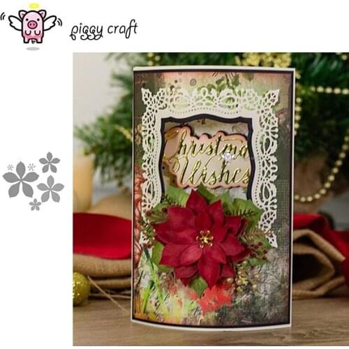 Piggy Craft metal cutting dies cut die mold New Flower decoration Scrapbook paper craft knife mould blade punch stencils dies