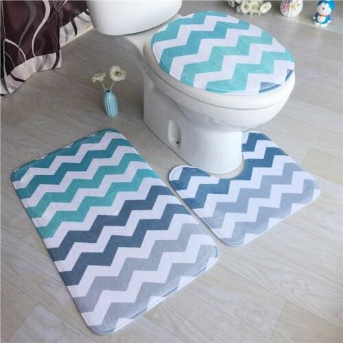 Soft Bath Mat Set Water Absorption Bathroom Carpet Rug Bathroom Mat Shower Floor Rug Bathroom Rugs Set