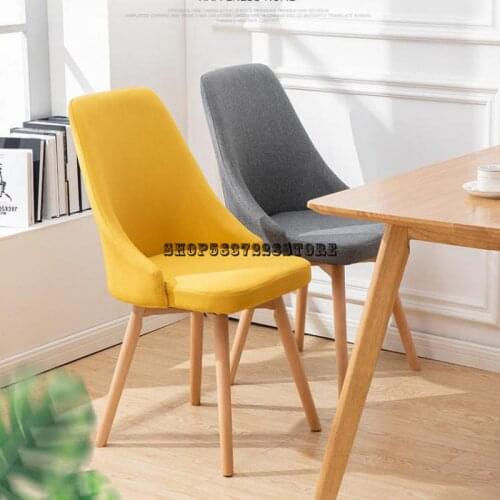 Desk Chair Back Stool Desk Simple Solid Wood Dining Chair Bedroom Makeup Chair Net Red Students
