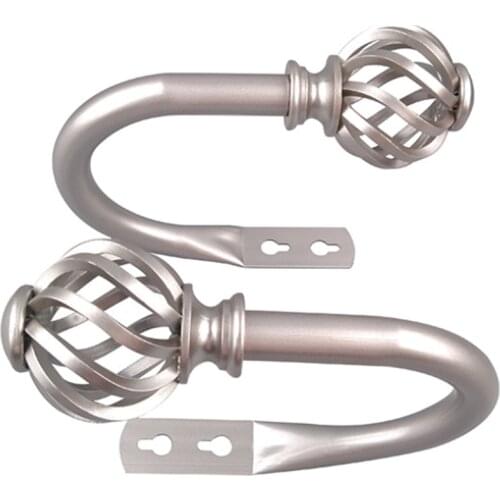 2pcs/set Curtain Tieback Holder Hooks Tie Backs Bedroom Living Room Curtain Decoration Accessories Holdback Metal Curtain Hook
