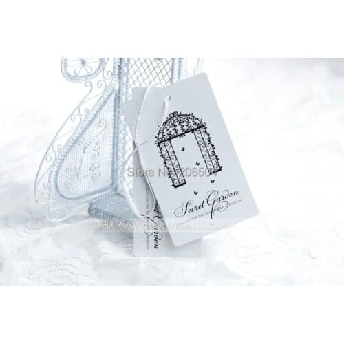 Custom labels hang tags clothing tag without lamination suitable for writing words 500pcs/lot dpn082