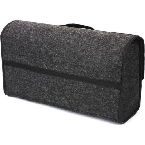 Portable Car Trunk Storage Bag Car Storage Box Foldable Tool Box Vehicles Storage Case Soft Simple Appearance Felt Container Bag