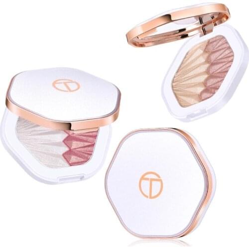 Pressed Glitter Powder OTWOO Highlighter Makeup 2 in 1 Palette
