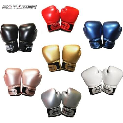 PU Boxing Gloves Karate Muay Thai Boxing Guantes De Boxeo Free Fight Sanda Training Adults Kids Equipment For 3-11 Years Kids