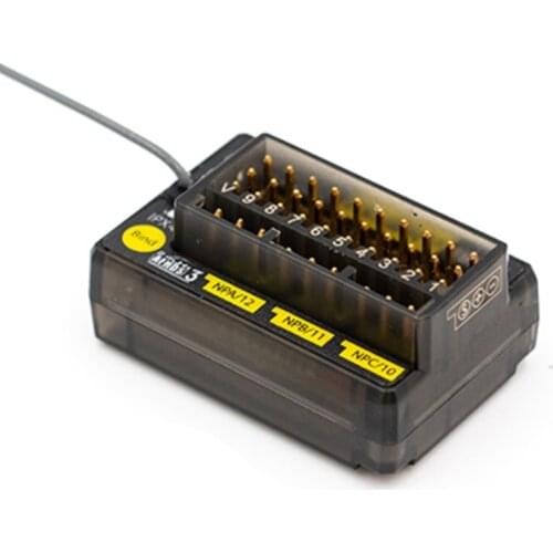 FLYSKY FGr12B 2.4G 12CH AFHDS3 RC Receiver PWM PPM Ibus In B.bus Output for RC Car Boat PL18 NB4 FRM301 FRM302 Transmitter