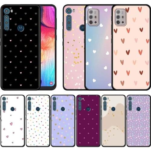 Luxury Stars Flowers Case for Motorola Moto G9 Play G8 Power Lite One Fusion Plus G Stylus Soft Silicone Phone Shell Cover Capa