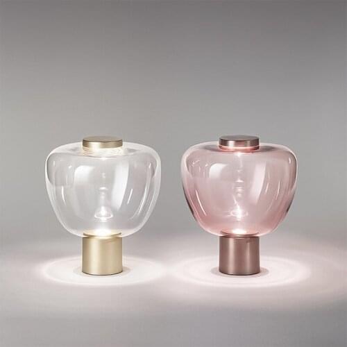 Nordic led glass ball crystal luminaria de mesa table lamp lampara de mesa living room lamp