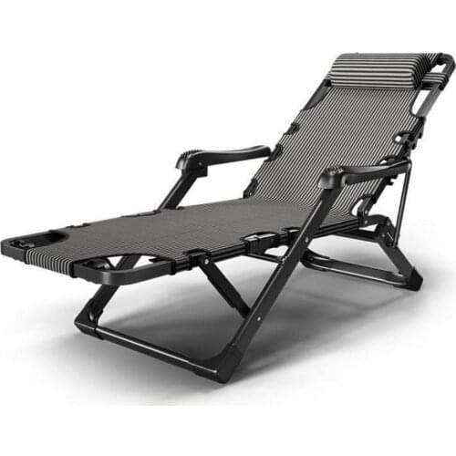 Folding Lounge Chair Lunch Break Siesta Bed Balcony Leisure Back Chair Beach Lazy Sofa Portable Chair Home