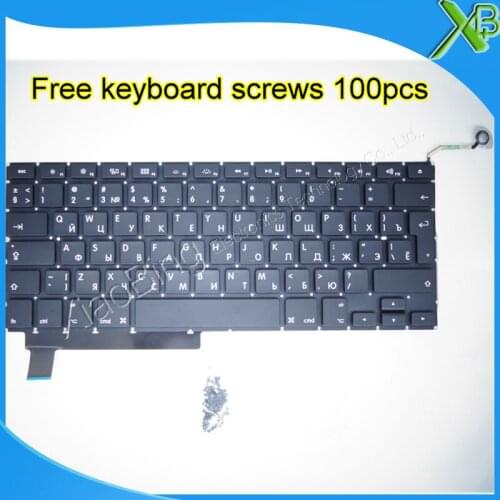 Brand New For MacBook Pro 15.4" A1286 RU Russian keyboard+100pcs keyboard screws 2009-2012 Years