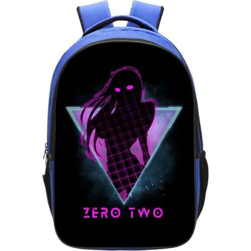 16.5 inch Anime Darling In The Franxx Children Backpack Student Schoolbag Zero Two Boys Girls Shoulder Bags Orthopedic Mochila