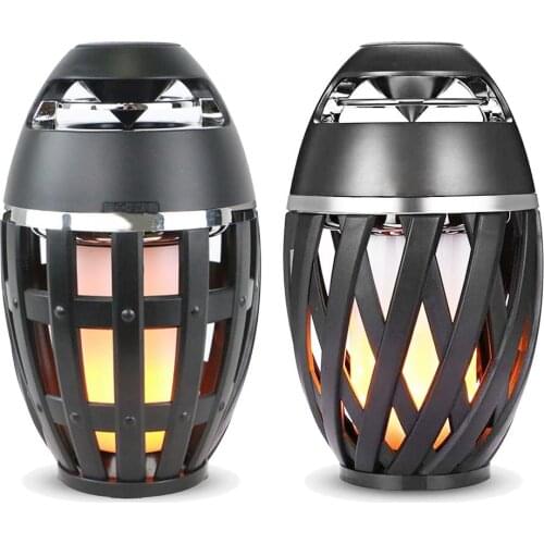 Led Flame Light Portable USB Bluetooth Speaker Outdoor Torch Music Player Camping Party Atmosphere Night Lamp