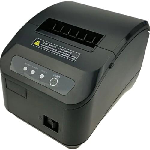 High quality 80mm POS thermal receipt printer automatic cutting machine printing speed Fast USB+Serial/Ethernet port can choose