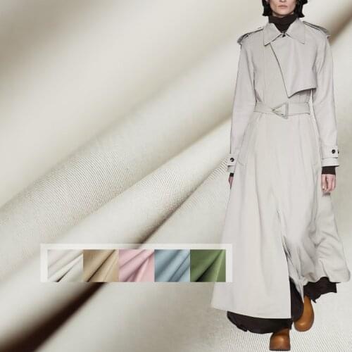 White waxberry Pure Colour Single-Yarn Drill Fabrics Garment Materials Women WIndcoat Pants DIY Sewing Cloth Freeshipping