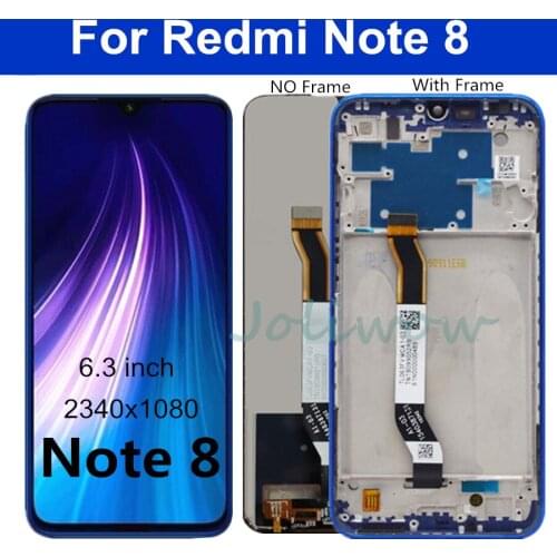 6.3" For Xiaomi Redmi Note 8 LCD Display Screen+Touch Screen Digitizer Assembly With Frame note8 For Redmi Note 8 LCD