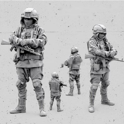 1 / 35 (50mm) Russian modern special forces-c Resin Soldier (white model) a-121