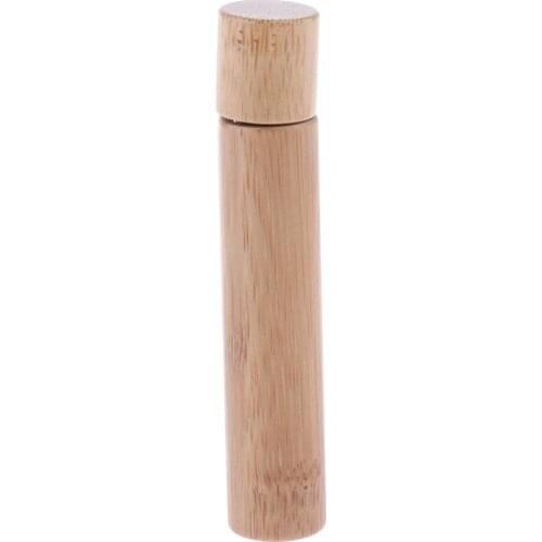 1Piece 10 ml /15ml Natural Bamboo Refillable Empty Essential Oils Makeup Roll-on Bottle Travel Sample Bottle