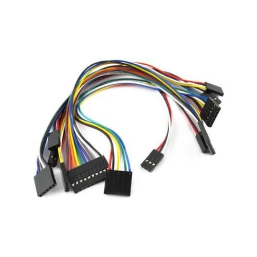 10pcs Dupont 2.54mm RC lipo Battery Balance Charger Cable Double End Female Cable 20CM