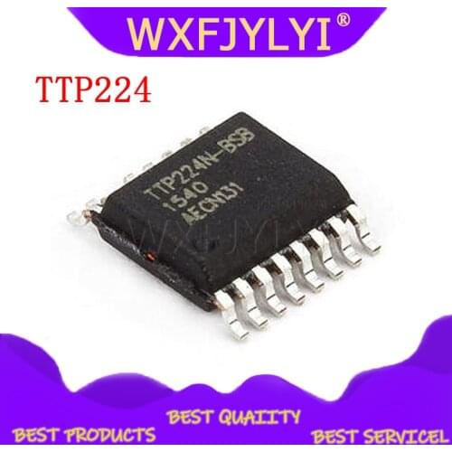 10pcs/lot 4 key touch IC TTP224-BSB TTP224 4 key touch IC p SSOP16 new original