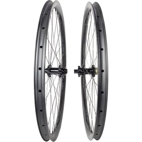 1535g 27.5er MTB XC 30x30mm UD 3K 12K matte glossy Hookless carbon wheelset Bitex 401 hubs 6-bolt straight pull HG mountain bike