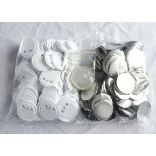 25mm DIY Badge Button Pins Blank Raw Material pins buttons badges supplies parts 100PCS