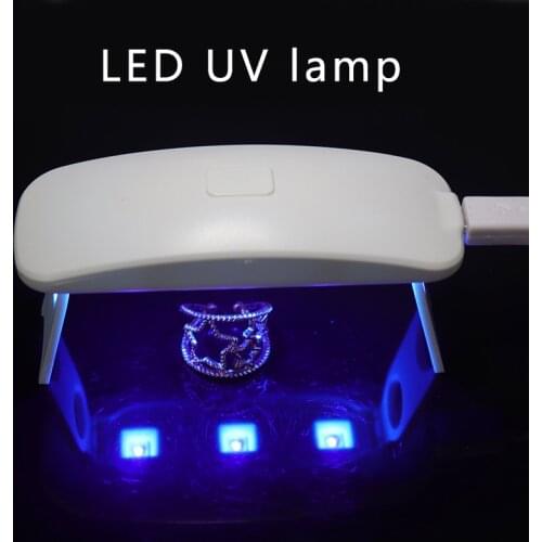 3W Nail Dryer LED UV Lamp Micro USB Gel Varnish Curing Machine Nail Art Tools 3 LEDS Nail Lamps For Home