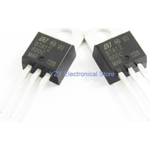 5PCS/LOT Brand New BTA12-600C BTA12-600 BTA12 TO-220 ORIGINAL FAST SHIPPING