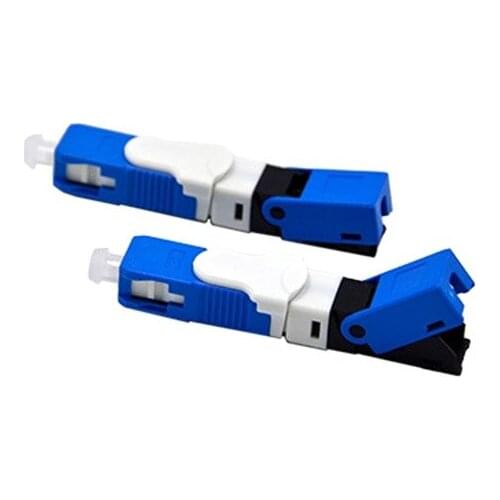 50PCS/Lot FTTH ESC250D SC UPC Single-Mode SC APC Optical Fiber Quick Connector SC PC Embedded Type ESC250D SC Connector